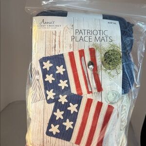 Annie Patriotic Crochet Place Mats​